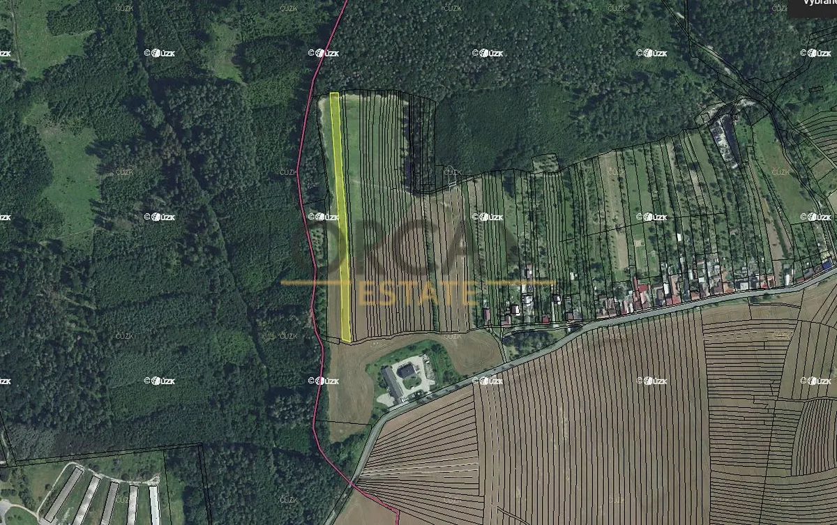 Prodej pole 2164 m²